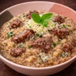 Risoto de Mignon com gorgonzola | 🚫🌾